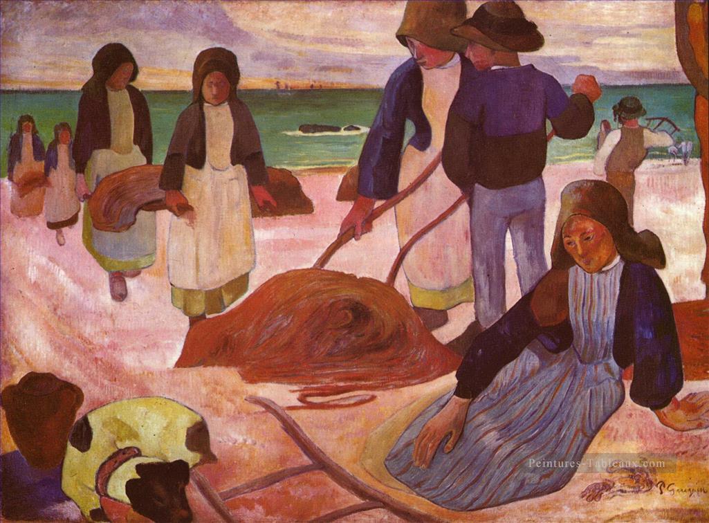 Cueilleurs d’algues Paul Gauguin Peintures à l'huile